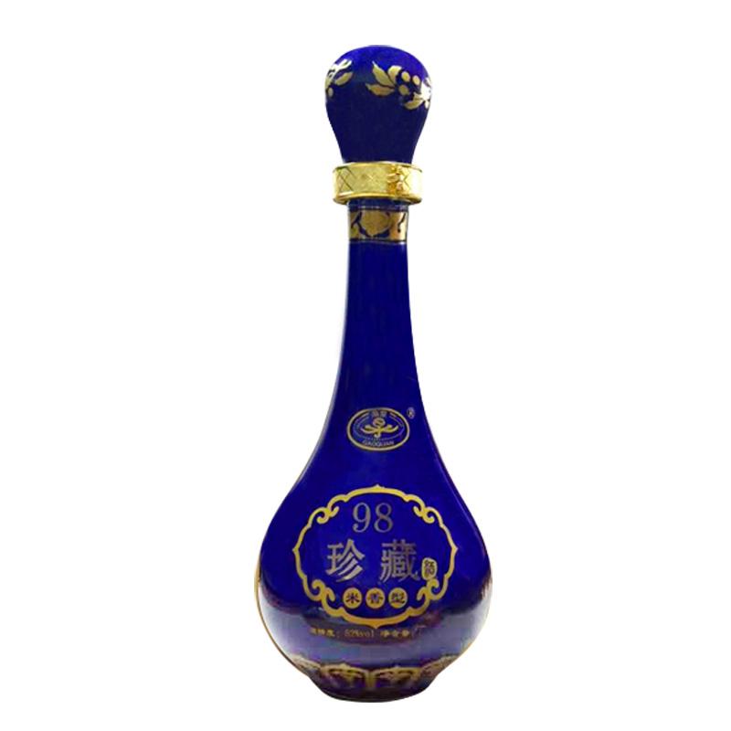 高泉98珍藏蓝花瓷酒52度500ml 米香型白酒